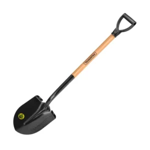 Pá de aço para construção e jardinagem.